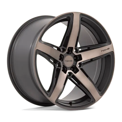Niche M271 Teramo 20X11 5X115 Et20 Matte Black W/ Double Dark Tint Face 1
