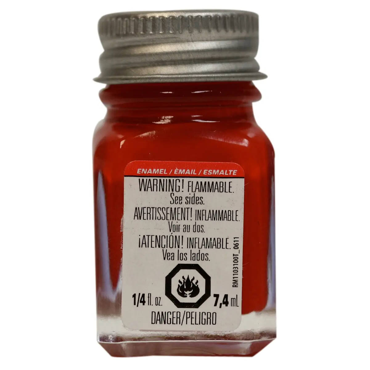 Enamel 1/4Oz Flat Red 1