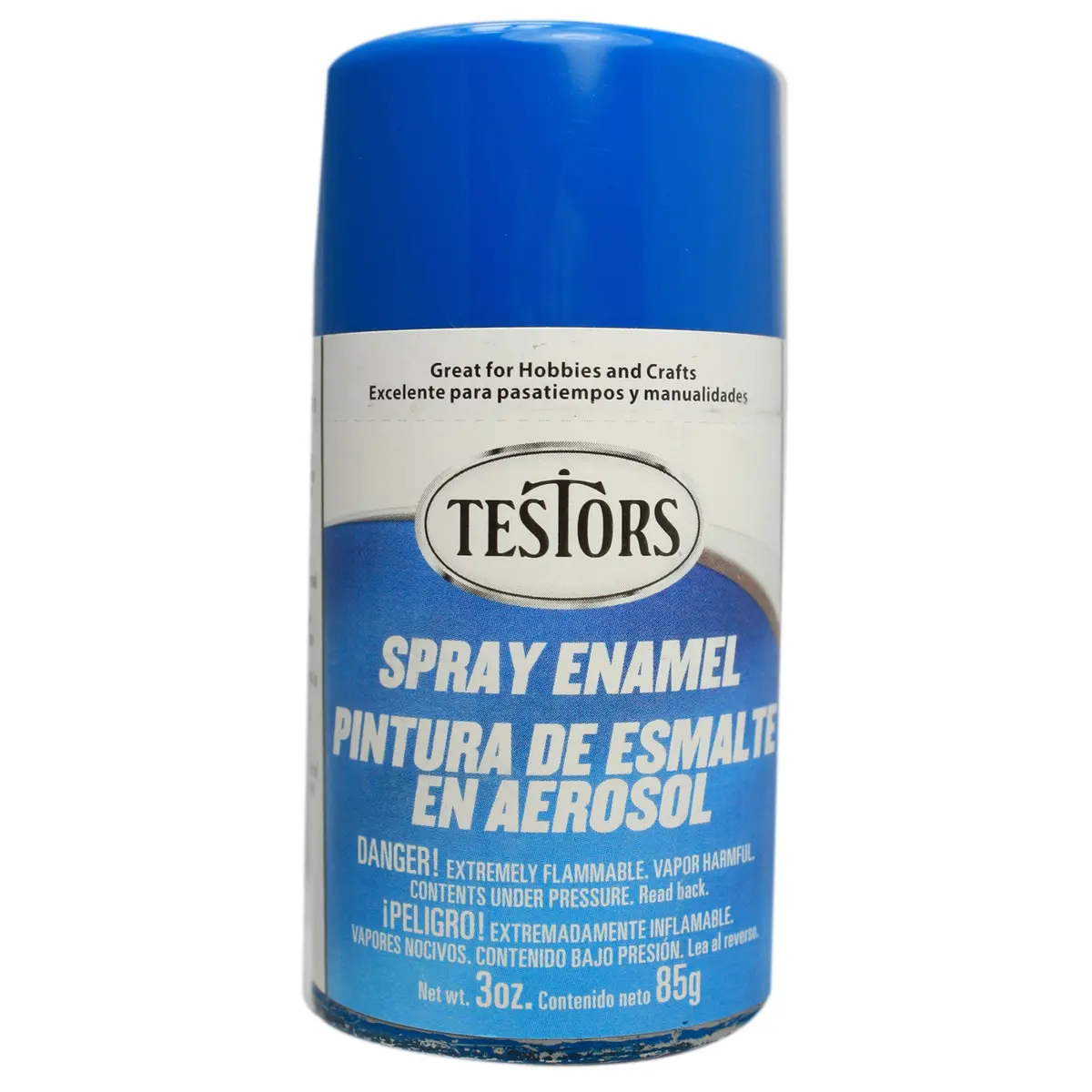 Testors Enamel Spray 3Oz Gloss Bright Blue 1
