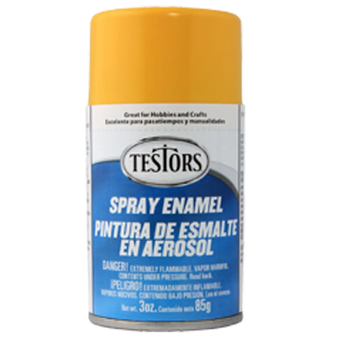 Testors Enamel Spray 3Oz Yellow 1