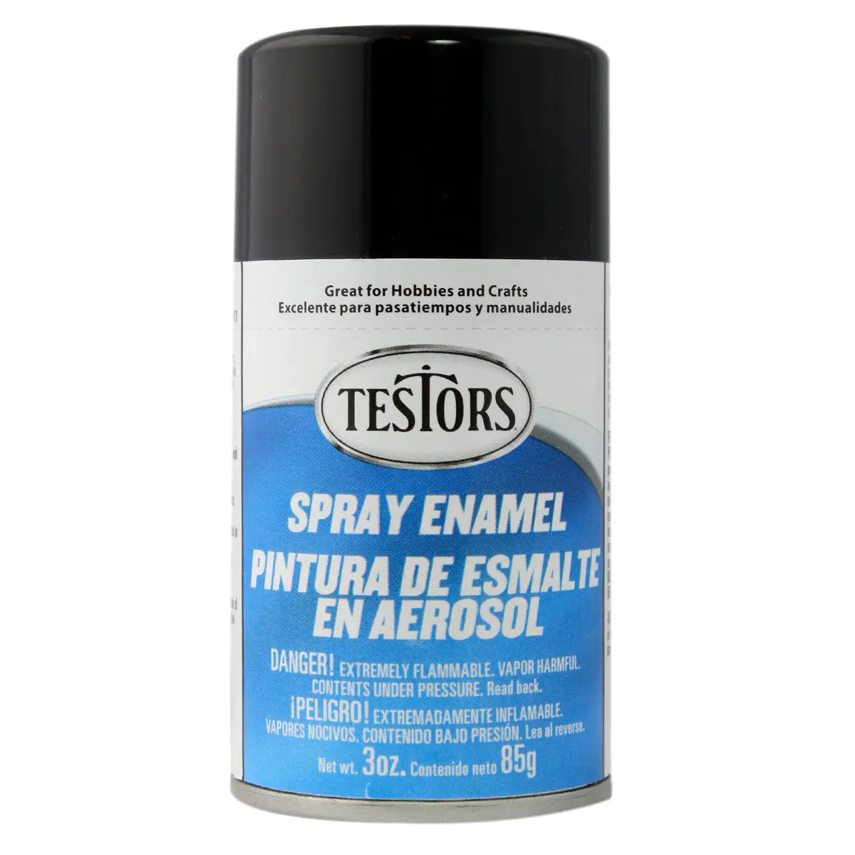 Testors Tes1247t Enamel Spray Paint 3Oz Black 1