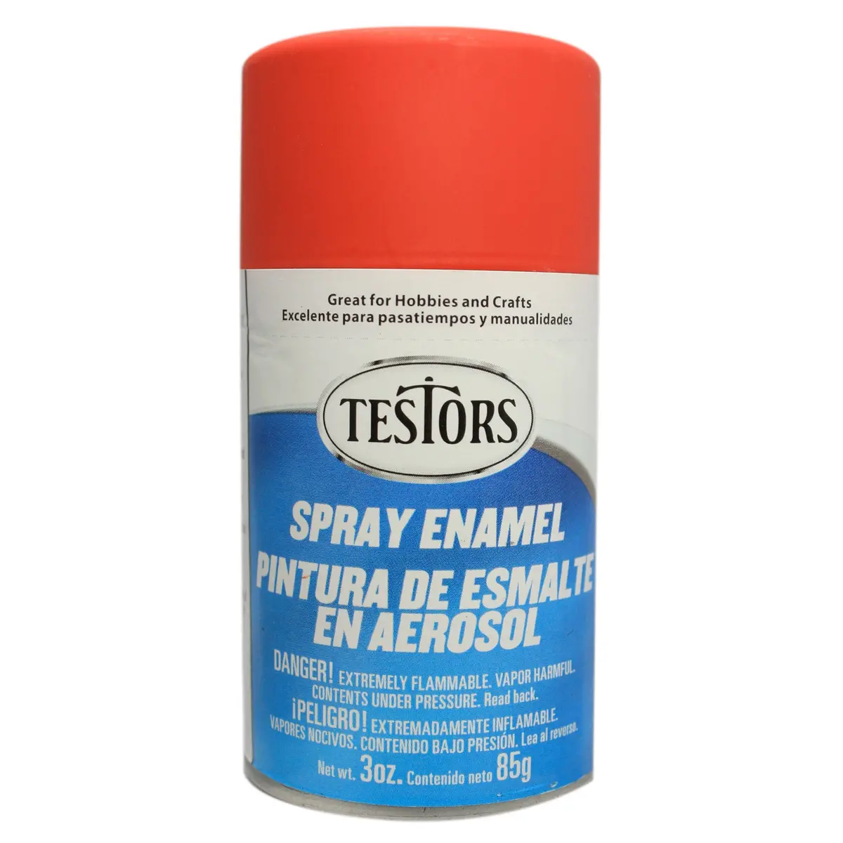 Testors Enamel Spray 3Oz Flat Red 1