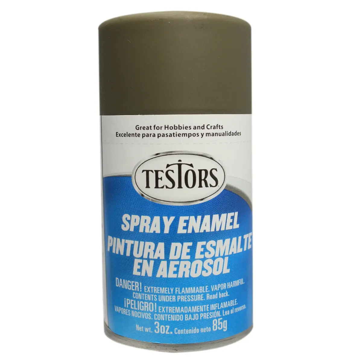 Testors Enamel Spray 3Oz Flat Olive Drab 1