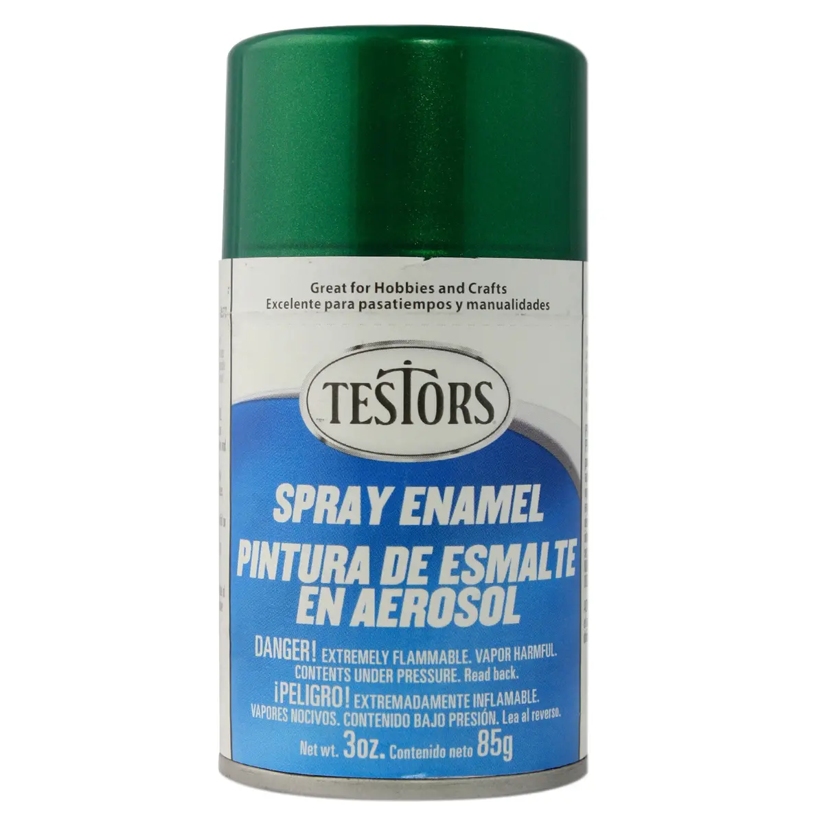Testors Enamel Spray 3Oz Jade Green Mtl Flake 1