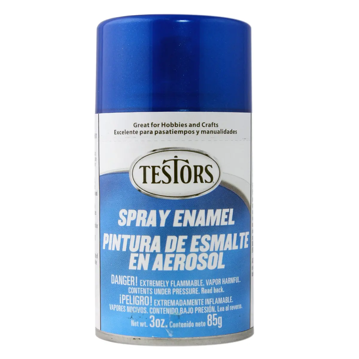 Testors Enamel Spray 3Oz Saphr Blue Mtl Flake 1