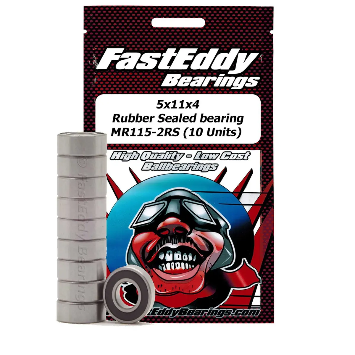 Fasteddy 5X11x4 Rubber Sealed Bearing M 1