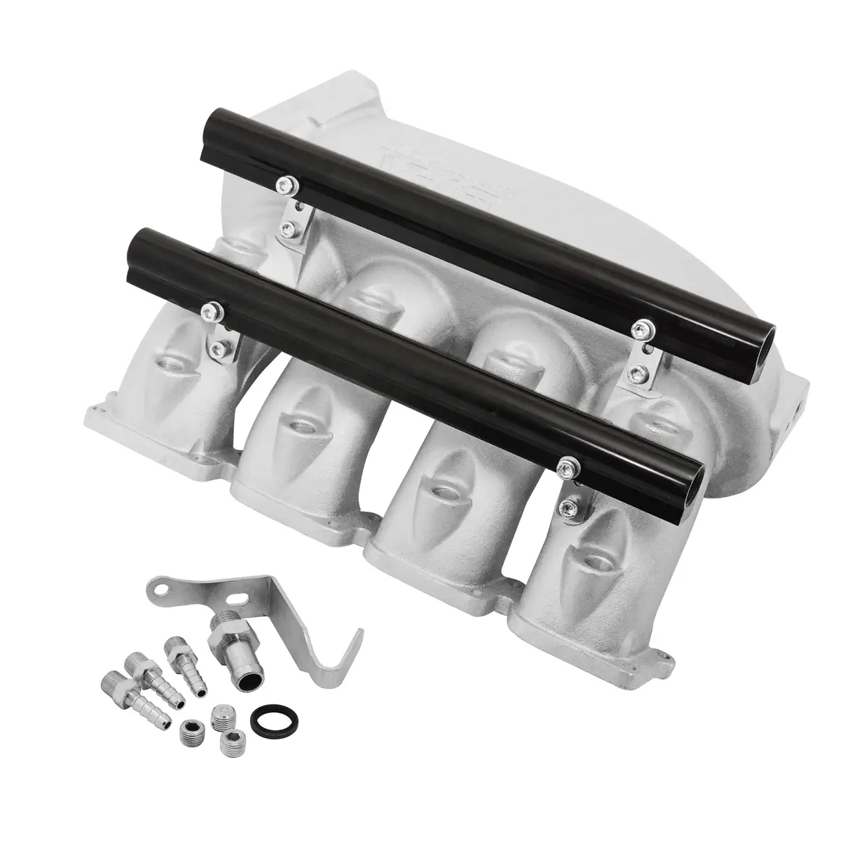 Spa Turbo Cast Aluminum Intake Manifold For Transverse Vw/Audi 1.8T With 8 Injectors Fuel Rail Kit (Left Side Without Throttle Bolt Holes) 1