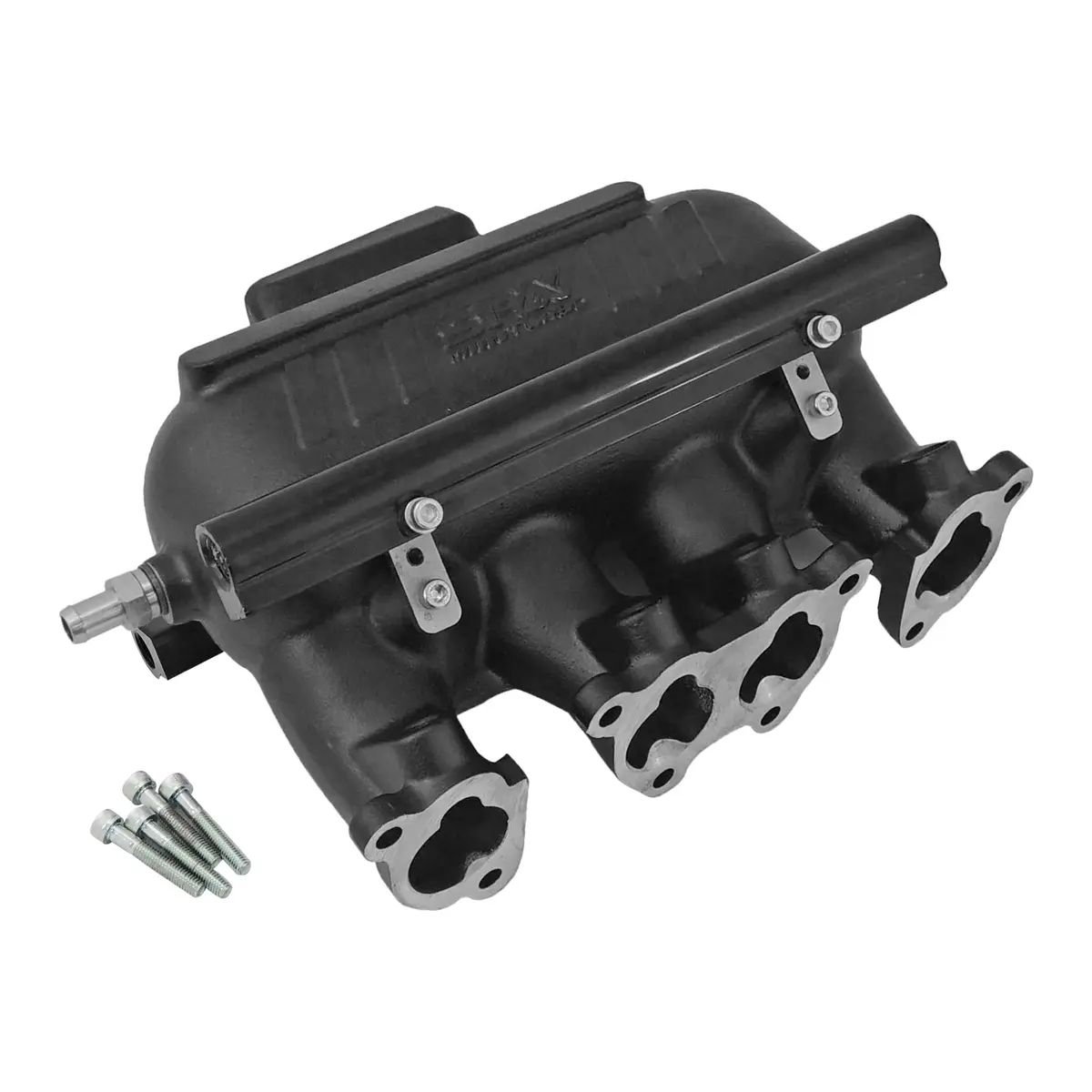 Spa Turbo Intake Manifold Vw 8V Cross Flow Longitudinal - 8 Injectors - Without Bolt Holes - Black 1