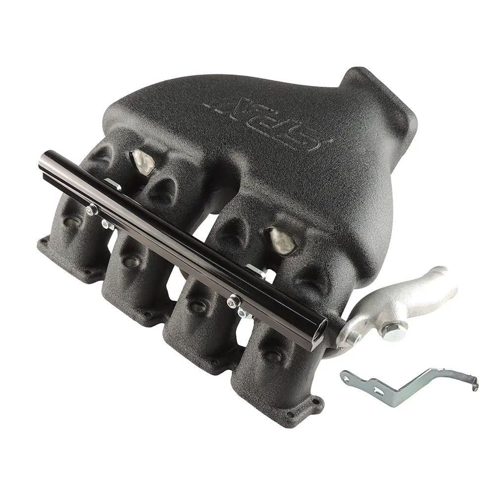 Spa Turbo Cast Aluminum Intake Manifold For Longitudinal Vw/Audi 1.8T With 4 Injectors Fuel Rail Kit (Without Throttle Bolt Holes) Black - Pre Sale 1