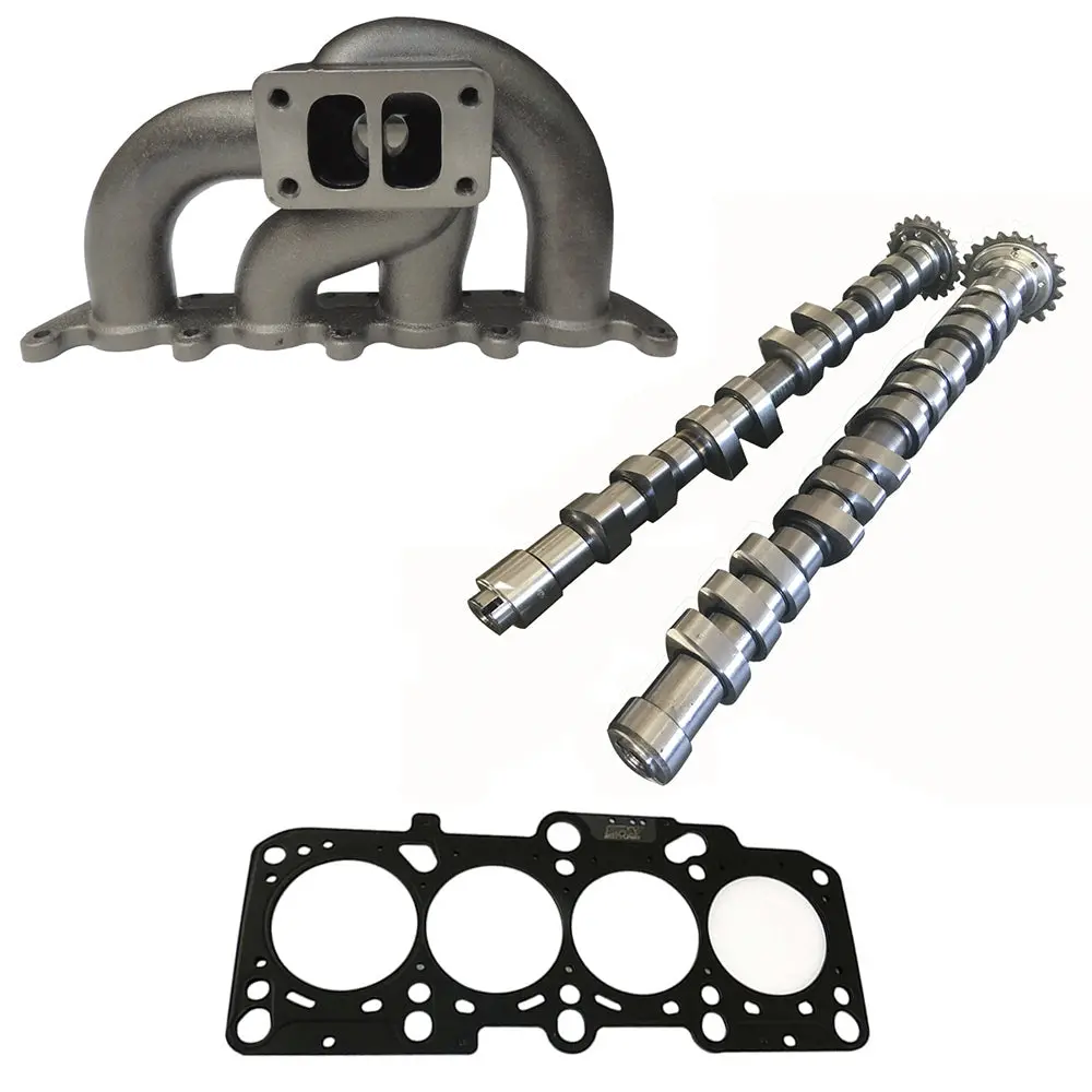 Vw/Audi 1.8L 20V Transverse T3 Twin Scroll Turbo Manifold  + 252 / 260 Performance Camshaft Set + 2.50Mm Decompression Mls Head Gasket 1