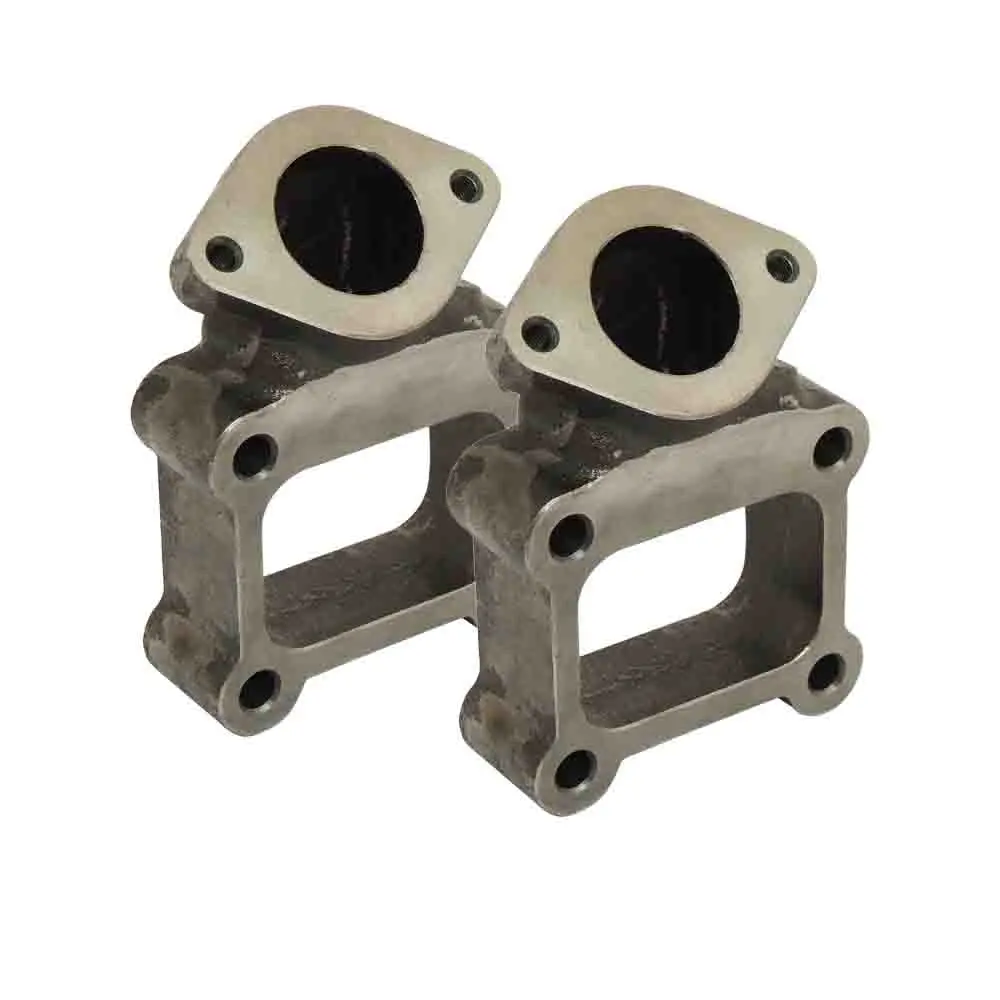T4 Manifold 2 Bolt Type Wastegate Adapter 45 Degree Flange (2 Units) 1