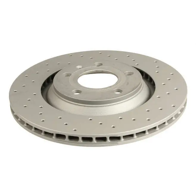 B6 S4 Cross Drilled Rear Rotors (Pair) 1