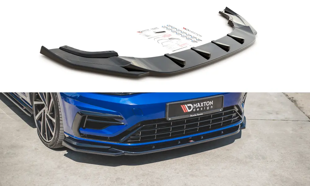 Maxton Design Mk7.5 Facelift Golf R Front Bumper Splitter/Spoiler - V9 1