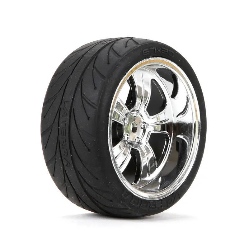 Mounted Rr 5-Spoke Wheel/Tire 54X30mm Chrome (2) 1