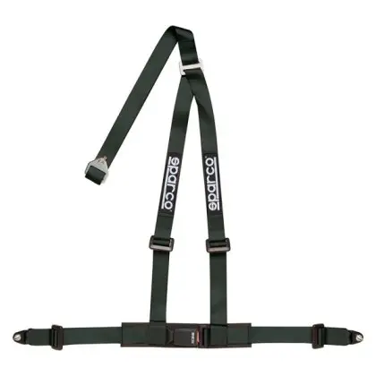 Sparco Competition Seat Harness/Belt - 2 Inch 3Pt Bolt-In - Black 1