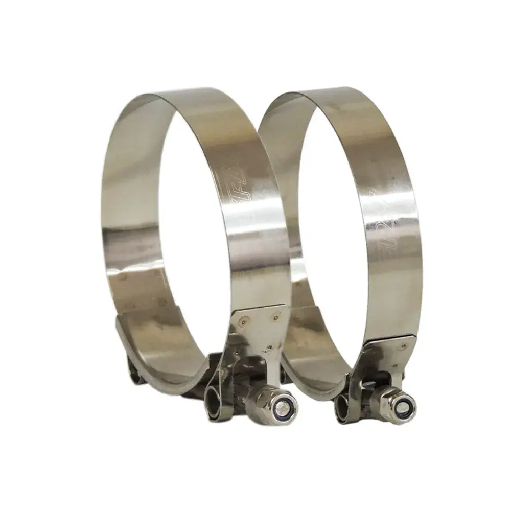 T-Bolt Hose Clamp 2 1/2" (2,755" To 3,070") Stainless Steel - 2 Units 1
