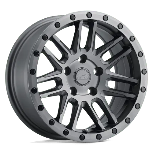 Black Rhino Arches 15X7 5X100 Et15 Matte Brushed Gunmetal W/ Black Bolts 1