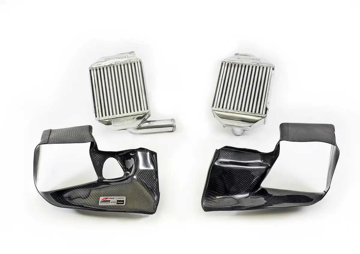 Awe Performance Intercooler Kit For Audi 2.7T (B5 S4 & C5 A6)- W/ Carbon Fiber Shrouds 1