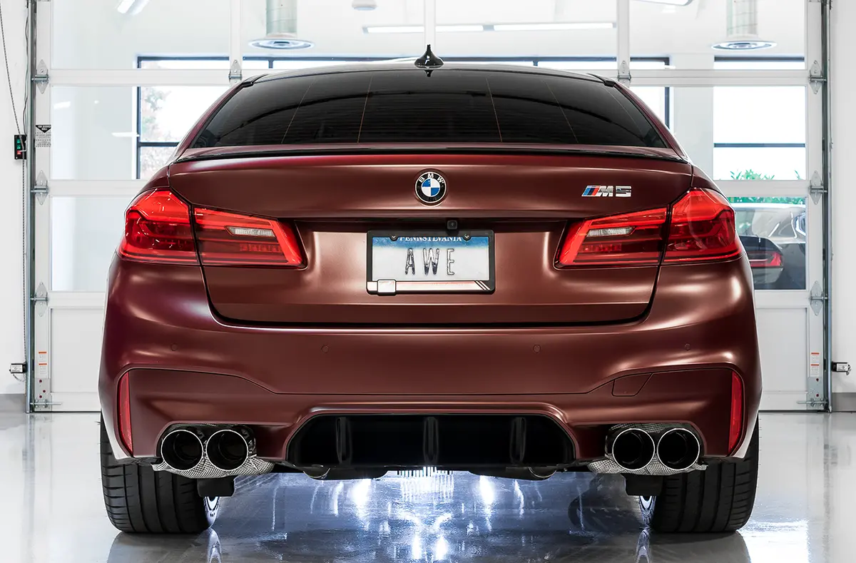 Awe Switchpath™ Catback Exhaust For Bmw F90 M5 - Chrome Silver Tips 2