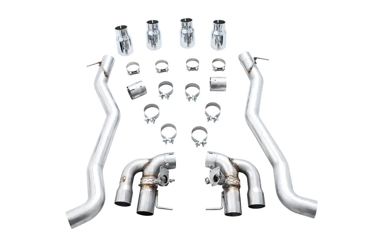 Awe Switchpath™ Axleback Exhaust For Bmw F90 M5 - Chrome Silver Tips 1
