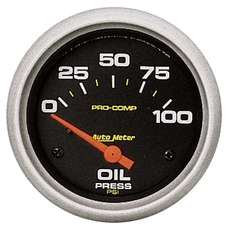 2-5/8" Oil Pressure, 0-100 Psi, Air-Core, Pro-Comp 1