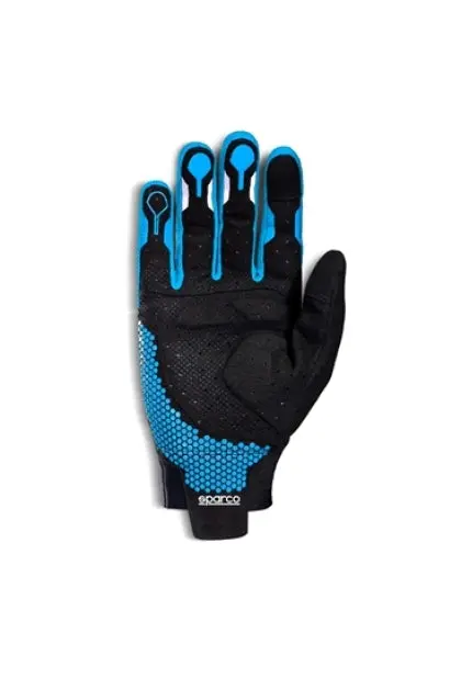 Sparco Competition Gloves Hypergrip+ - Black/Blue - Size 12 (X-Large) 2
