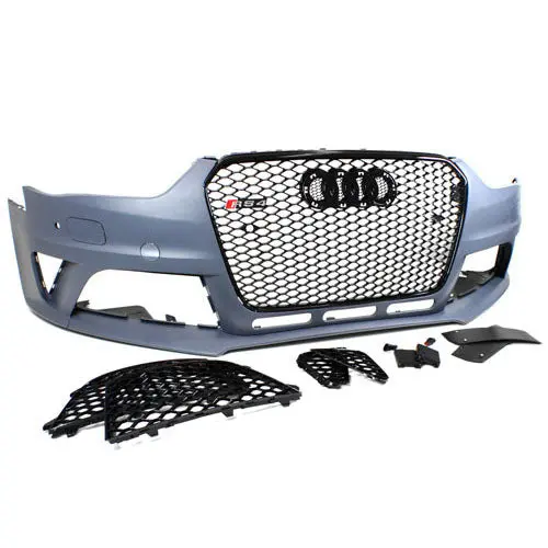 Audi A4/S4 B8.5 Front Bumper - Rs4 Style - Black Grill 1