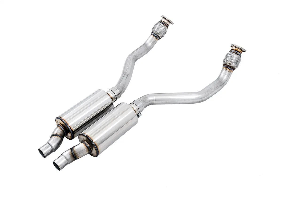 Awe Resonated Downpipes For Audi 3.0T 1