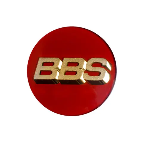 Genuine Bbs Rs / Rm / Rf 3D-Text Logo Cap Set (Red/Gold) 1
