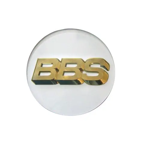 Genuine Bbs Rs / Rm / Rf 3D-Text Logo Cap Set (White/Gold) 1
