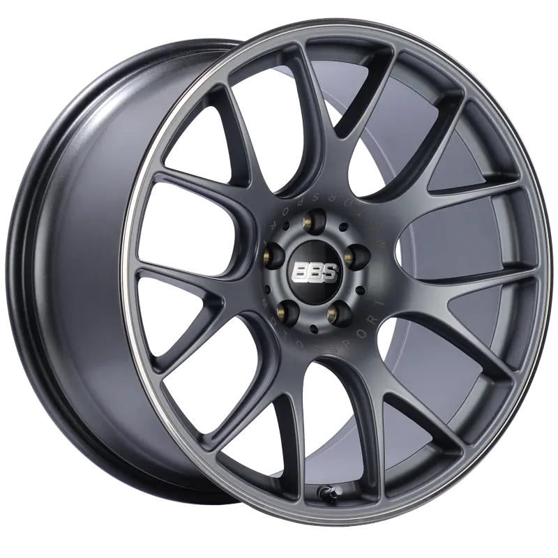 Bbs Ch-R 20X10.5 5X114.3 Et24 Cb66 Satin Titanium Polished Rim Protector Wheel 1