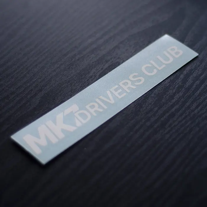 Mk7 International Drivers Club Decal 1