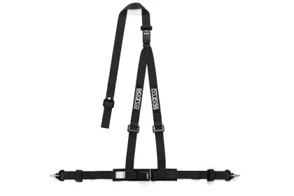 Sparco Seat Harness/Belt - 2 Inch 3Pt Double Release - Black 1