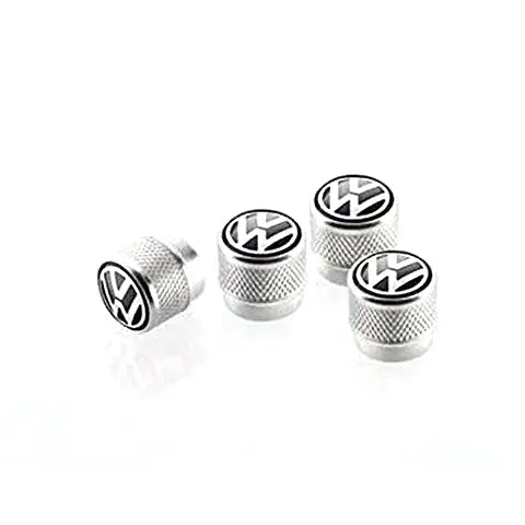 Genuine Vw Valve Stem Caps (Nickel-Plated Brass) 1