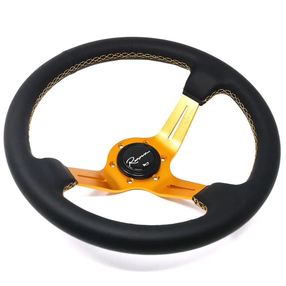 Renown Chicane Gold - Genuine Leather - Gold Stitching 1