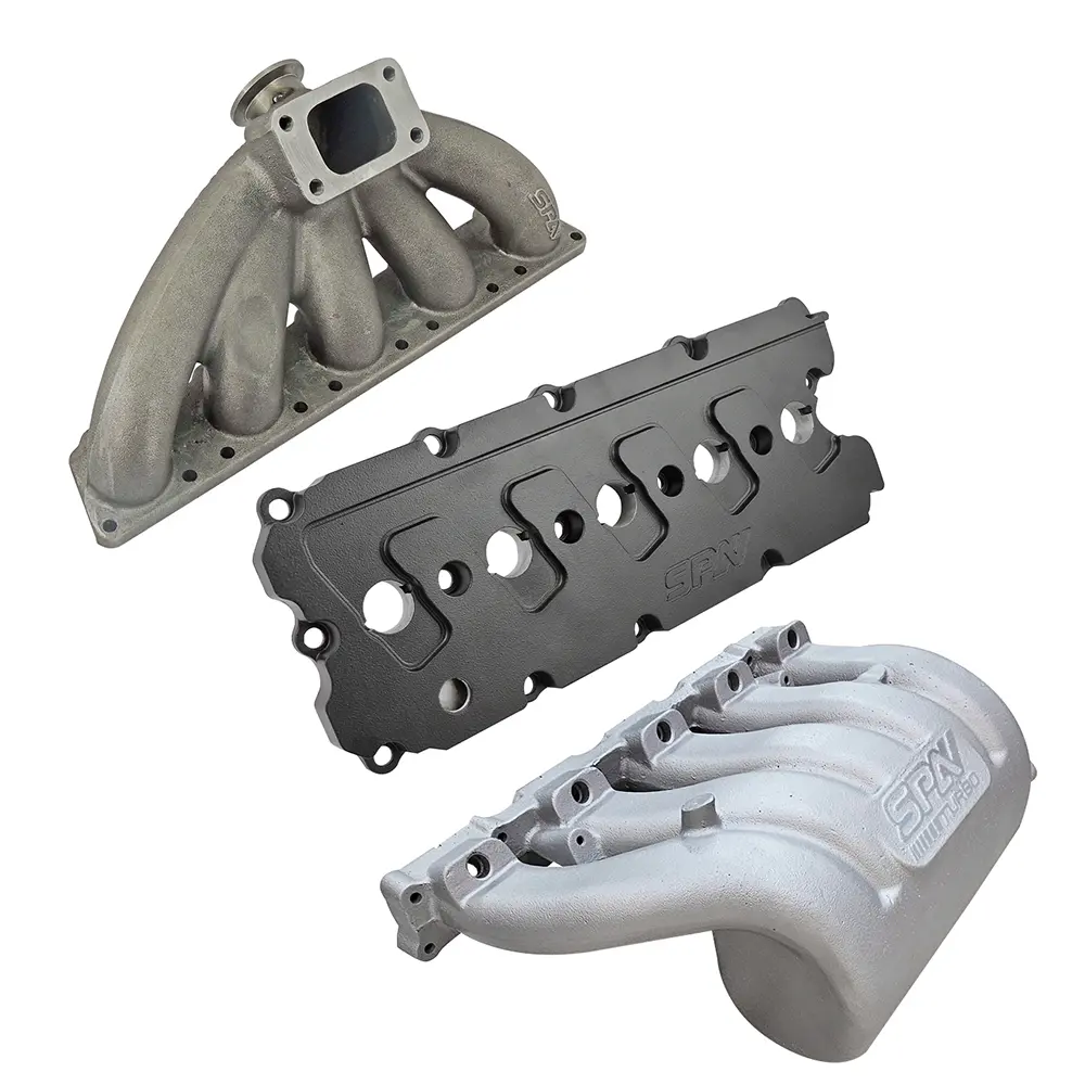 Turbo Manifold, Cast Aluminum Valve Cover & Intake Manifold For Vw Jetta/Golf Mk5 2.5L 5-Cyl 20V 07K. 1