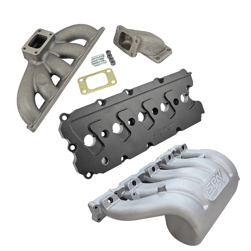 Turbo Manifold, Cast Aluminum Valve Cover & Intake Manifold For Vw Jetta/Golf Mk4 2.5L 5-Cyl 20V 07K. 1