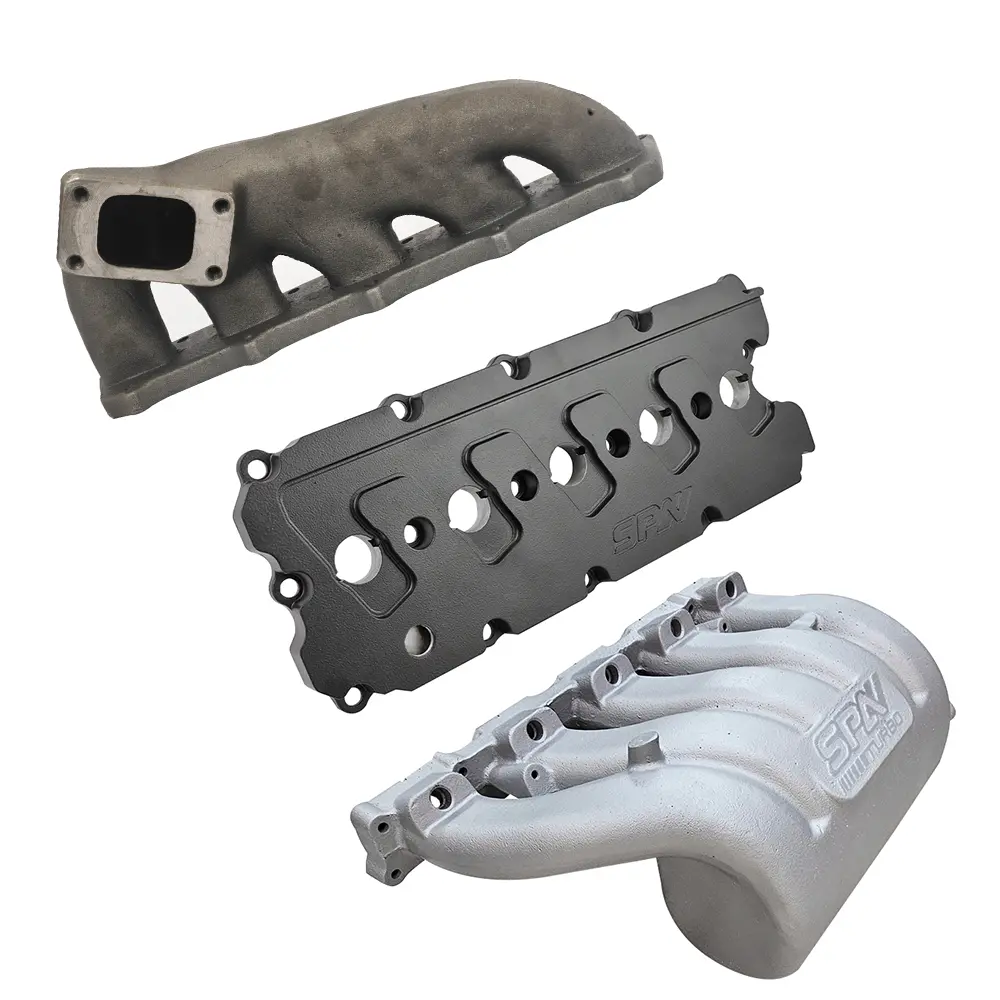 Turbo Manifold, Cast Aluminum Valve Cover & Intake Manifold For Vw 5 Cyl 07K 2.5L 20V Fsi T3 1
