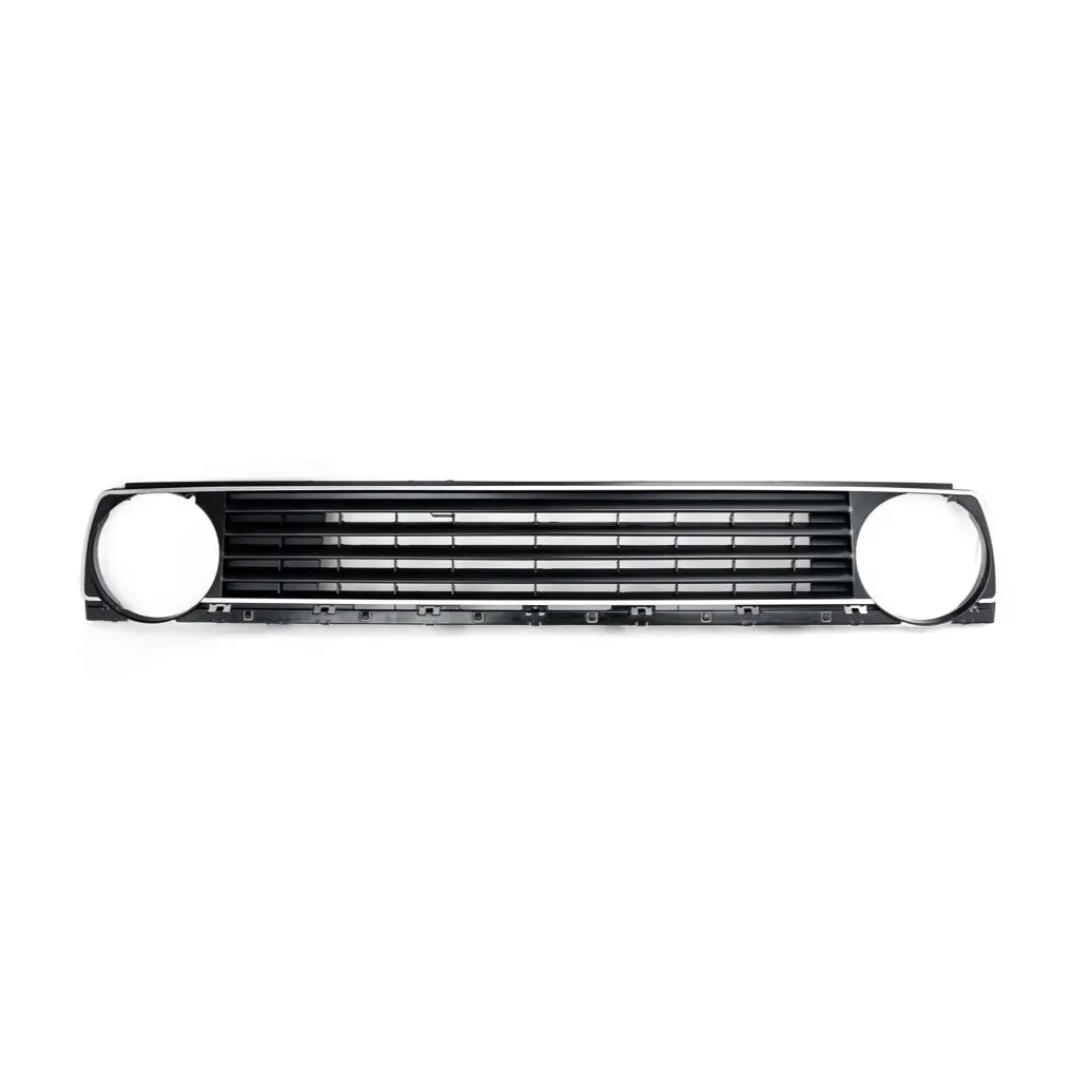 Mk2 5-Slat Single-Round Badgeless Grille - Silver Stripe 1