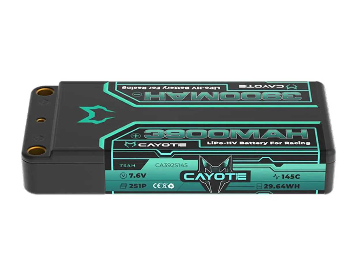 Cayote 2S 145C Lcg Shorty Lihv Battery (7.6V/3900Mah) W/5Mm Bullets 1