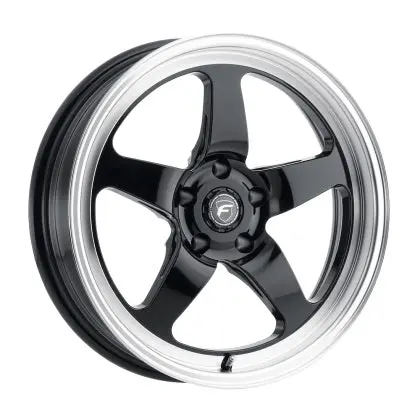 Forgestar D5 Drag 18X8.0 / 5X120 Bp / Et15 / 5.125In Bs Gloss Black Wheel 1