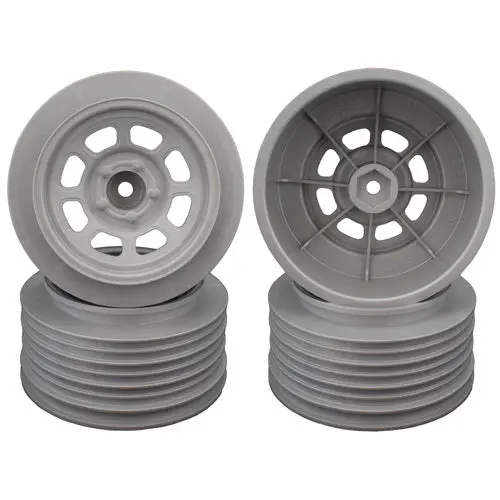 Speedway Sc Wheels For Traxxas Slash Front / 19Mm Bksp / Silver / 4Pcs. 1