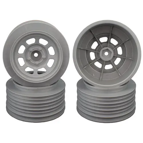 Speedway Sc Wheels For Traxxas Slash Rear / 21.5Mm Bksp / Silver / 4Pcs. 1