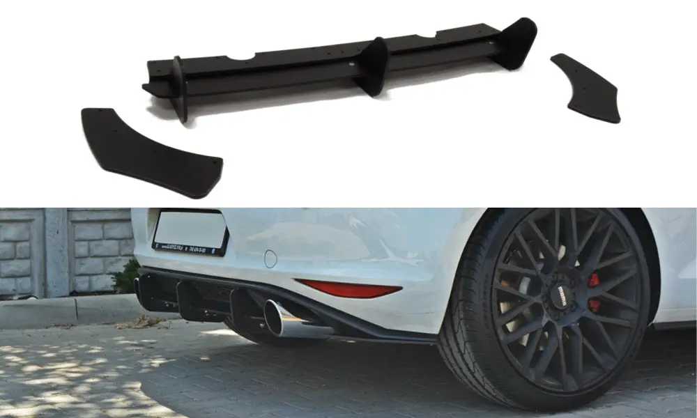Maxton Design Mk7 Gti Rear Diffuser & Rear Side Splitters 1