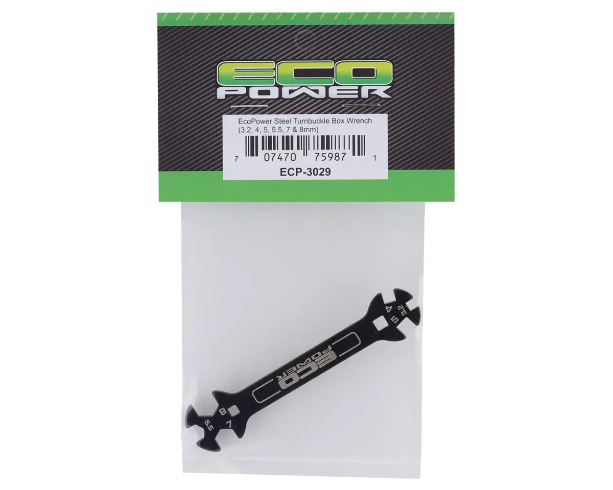 Ecopower Steel Turnbuckle Box Wrench (3.2, 4, 5, 5.5, 7 & 8Mm) 1
