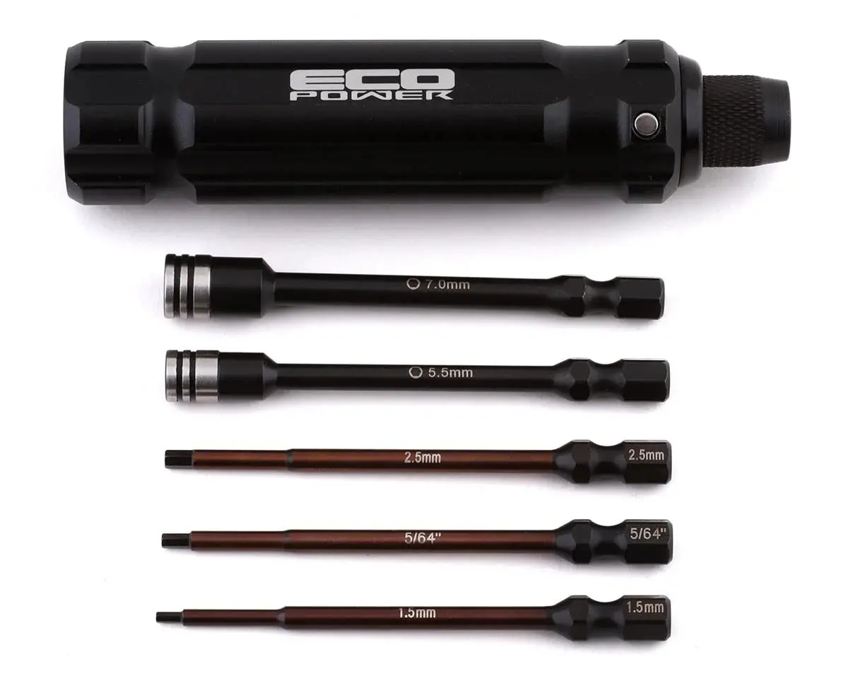 Ecopower 5 Piece 1/4" Hex & Nut Driver Set 1