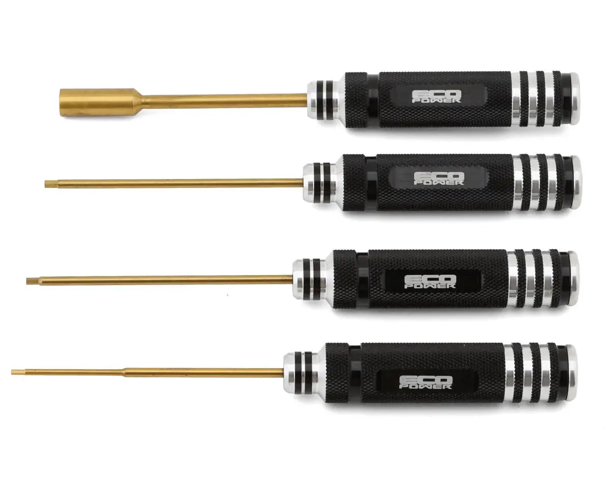 Ecopower 4-Piece Metric Hex & Nut Driver Tool Set (1.5, 2.0, 2.5Mm/7Mm) 1