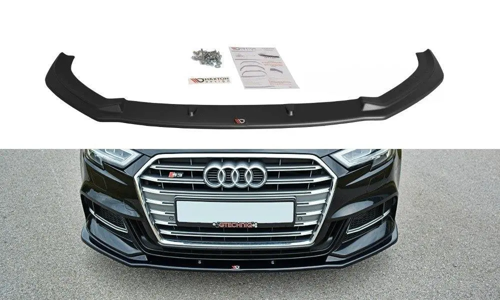 Maxton Design Audi A3 S-Line & S3 Front Bumper Splitter / Spoiler V1 (Facelift) 1