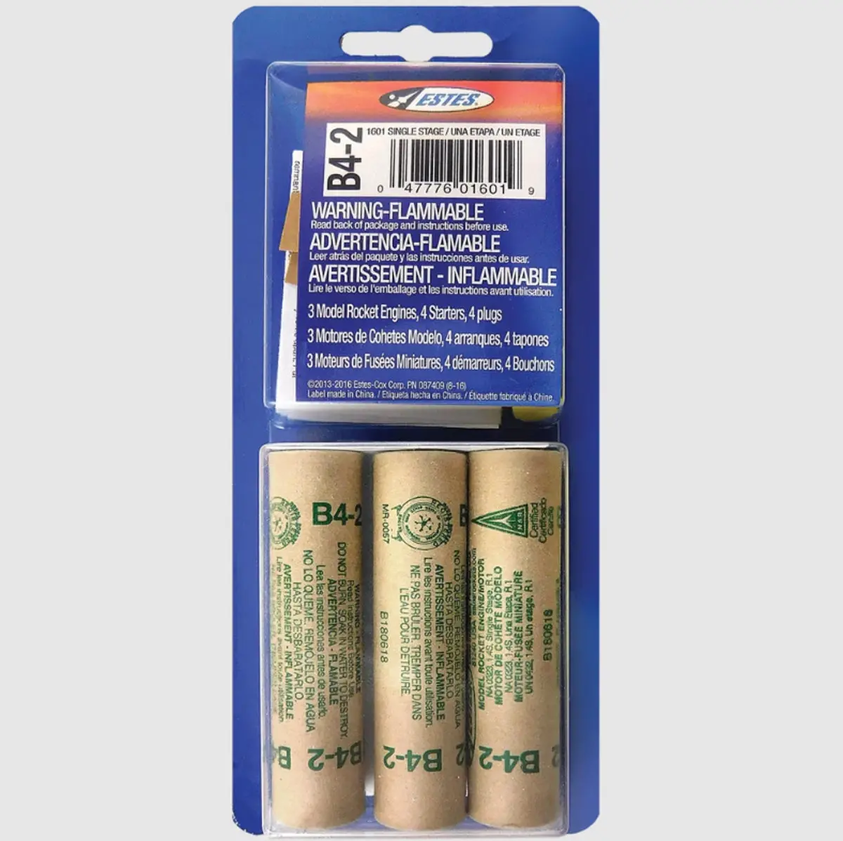 Estes B4-2 Model Rocket Engines (3Pk) 1