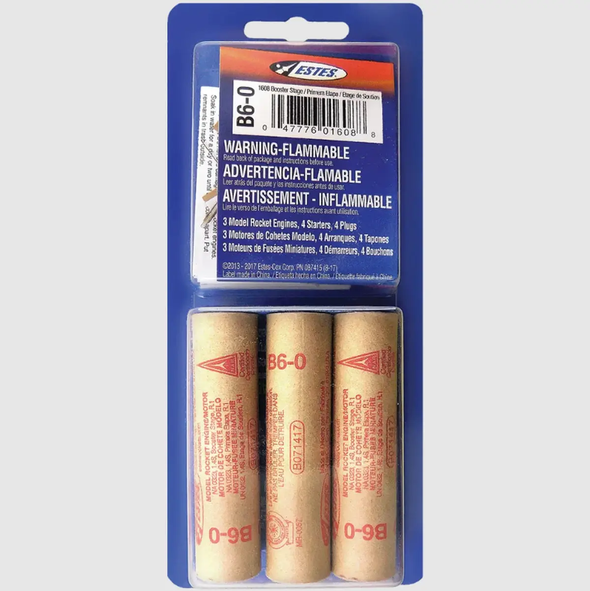 Estes B6-0 Model Rocket Engines (3Pk) 1